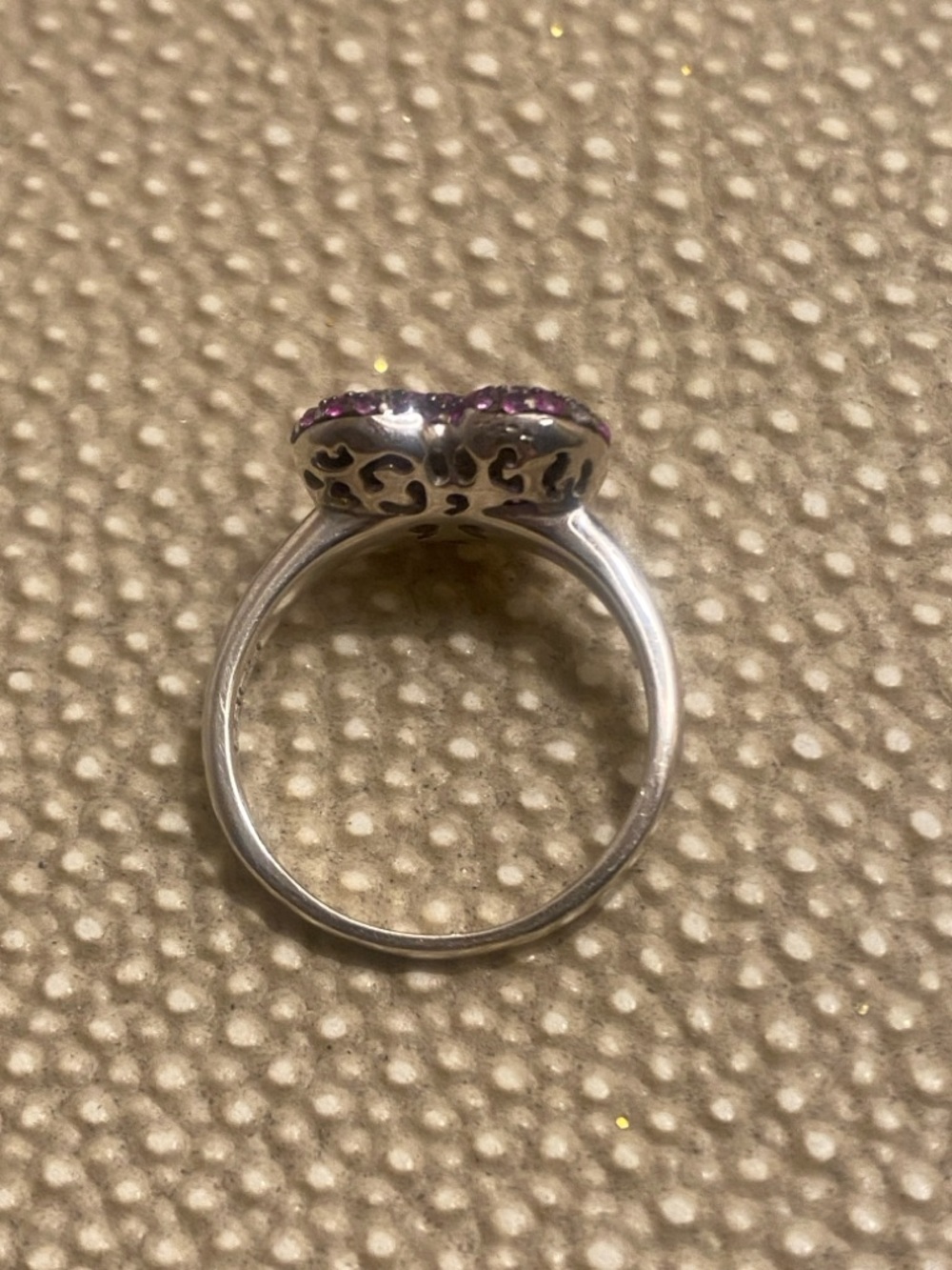💖💜Stunning Sterling Heart Ring!💜💖 - Picture 6 of 9